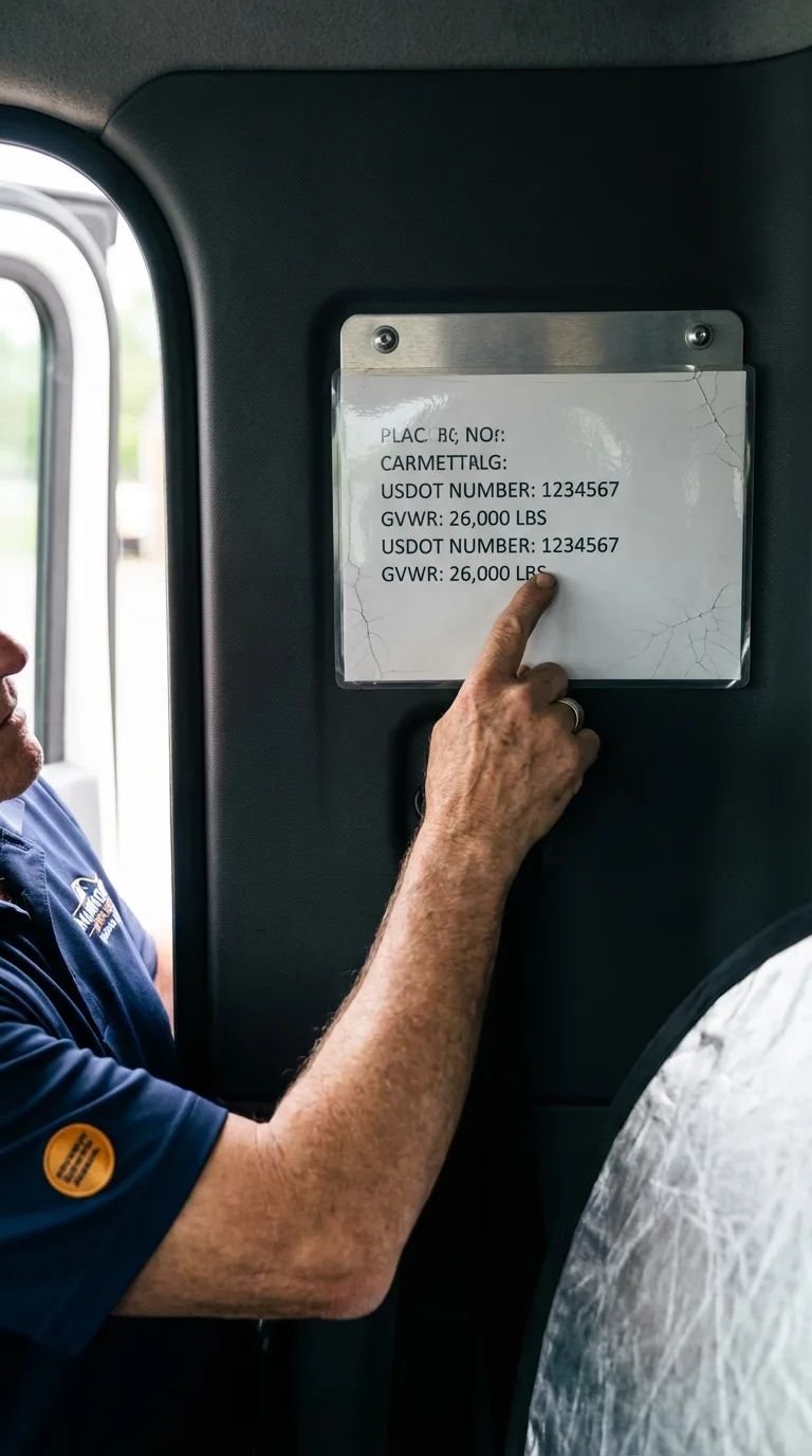 USDOT licensing placard verification in Philipsburg